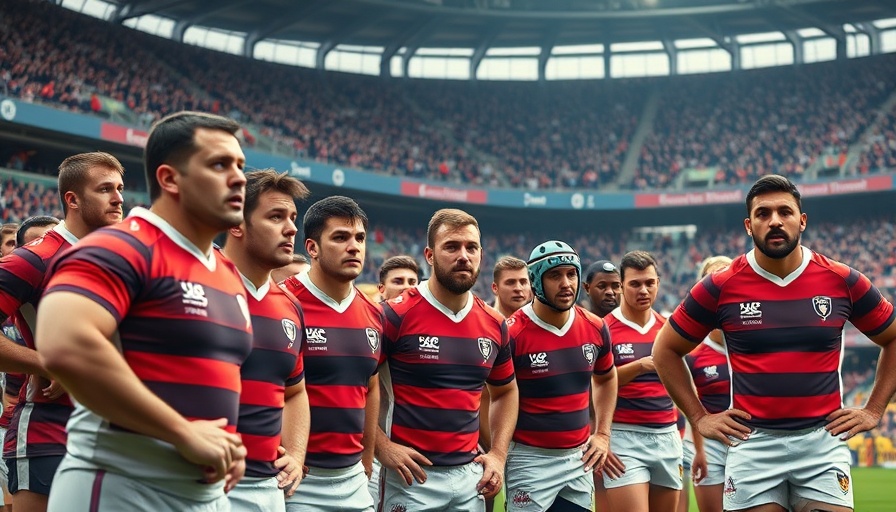 Springbok team standing united before a match.