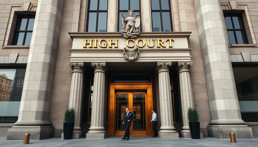 High court entrance highlighting enhanced party funding transparency