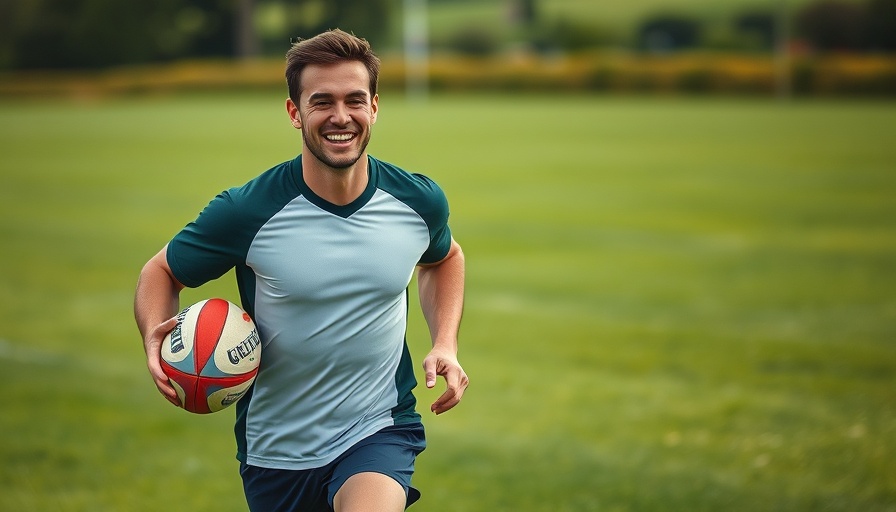 Rugby player running on field, Jaden Hendrikse Shark scrum-half
