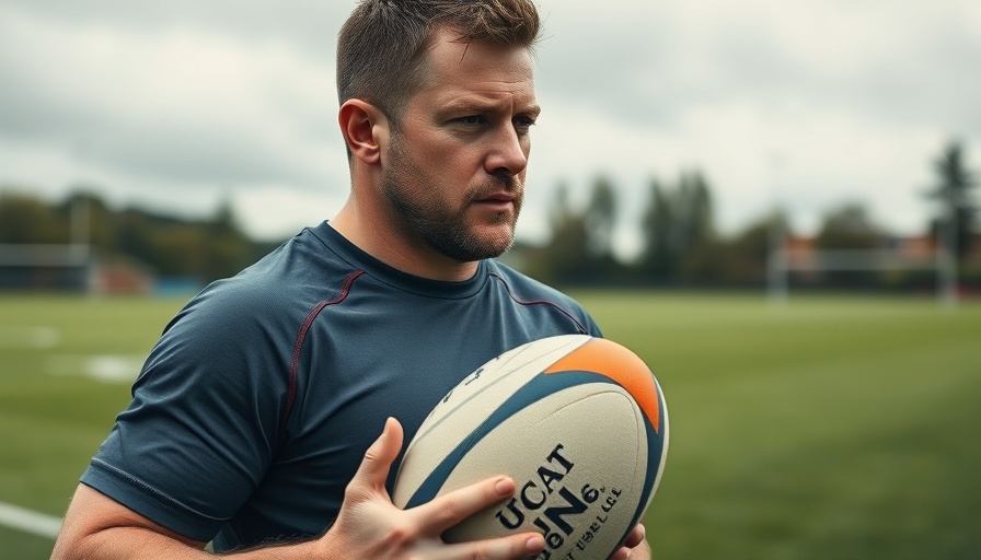 Springboks coaching team member with rugby ball on field.