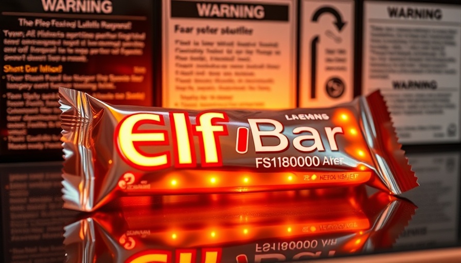 Elf Bar Disposable Vapes product with glowing display and packaging.