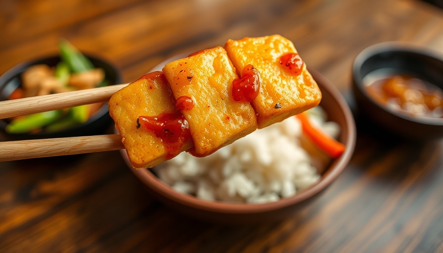 Dine like a local with flavorful Asian dish using chopsticks.