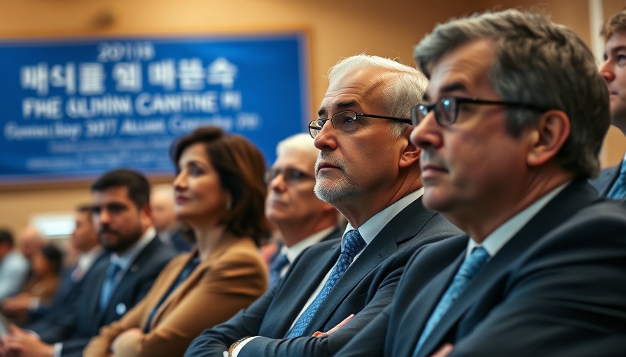 Officials at a South African conference, engaged and focused.