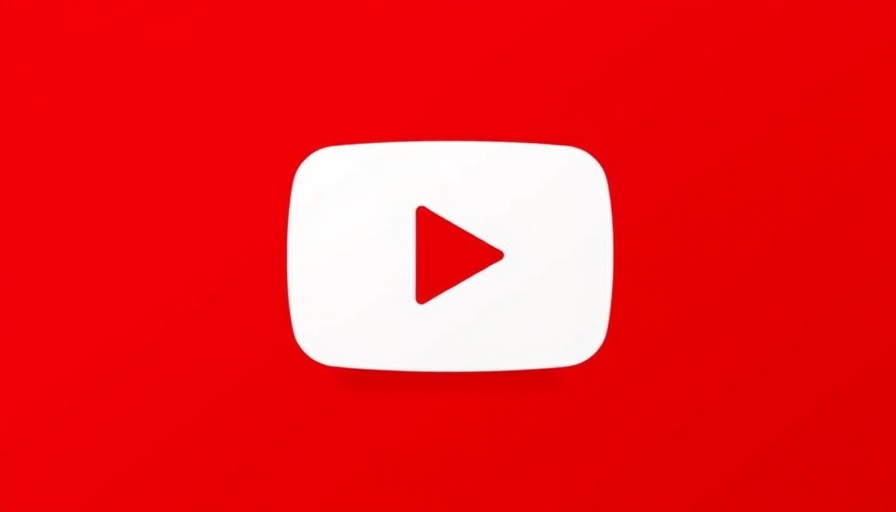 YouTube icon representing video play button.