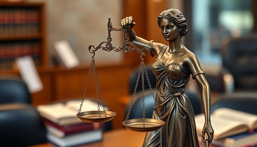 Judicial accountability South Africa symbolized by Lady Justice statue.