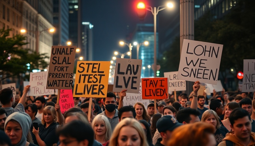 Protestors demand support with signs at night, US Military Aid Pause.