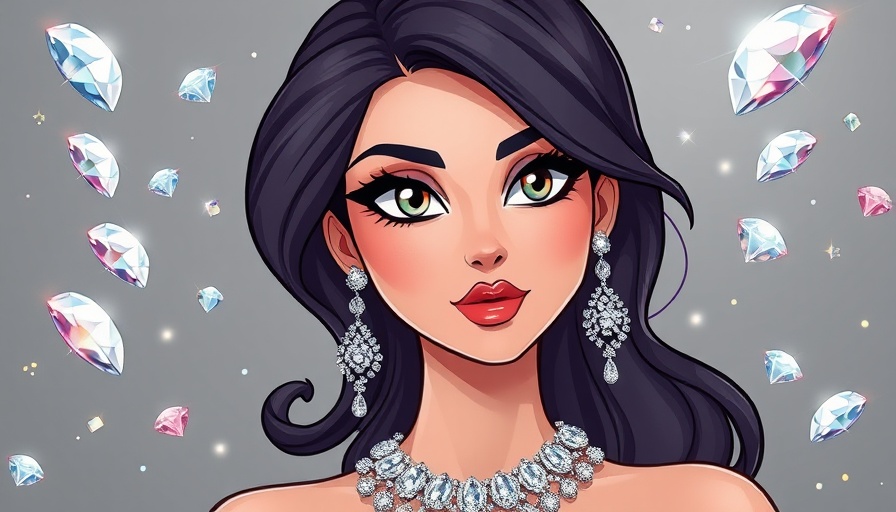 Elegant woman surrounded by diamonds emphasizing Difference Between Diamond and Brilliant