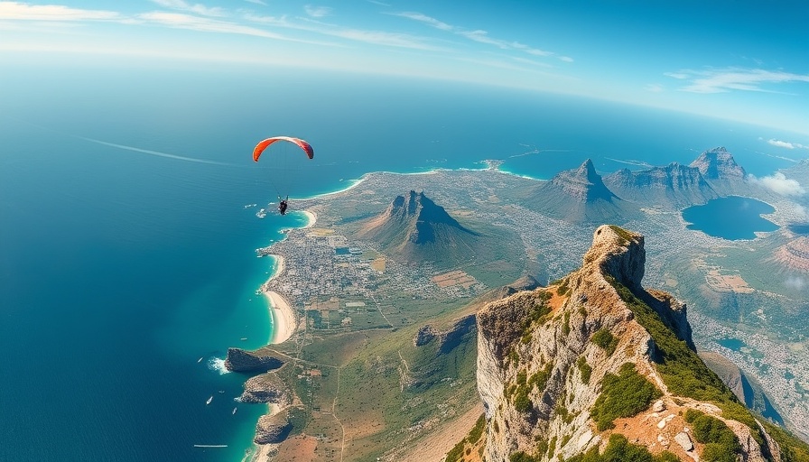Accessible Paragliding in Cape Town website on laptop screen.