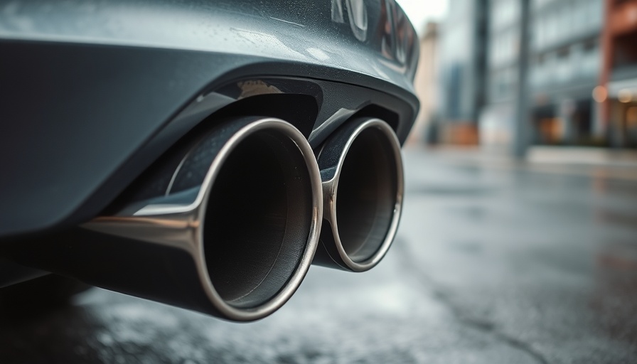 Close-up of a car's exhaust pipes showcasing worst exhaust systems in cars.