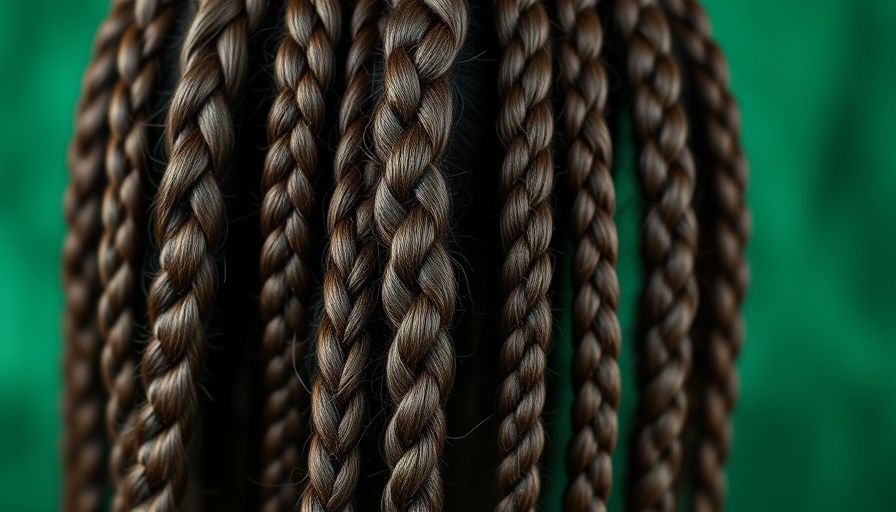 Intricate braided hair at Frieze Los Angeles 2025.