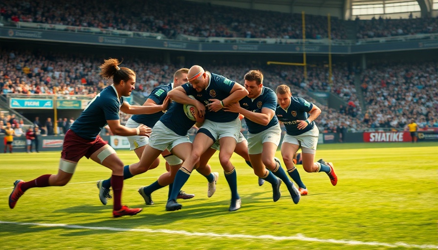 Intense rugby match showcasing Siya Kolisi's Springboks leadership.