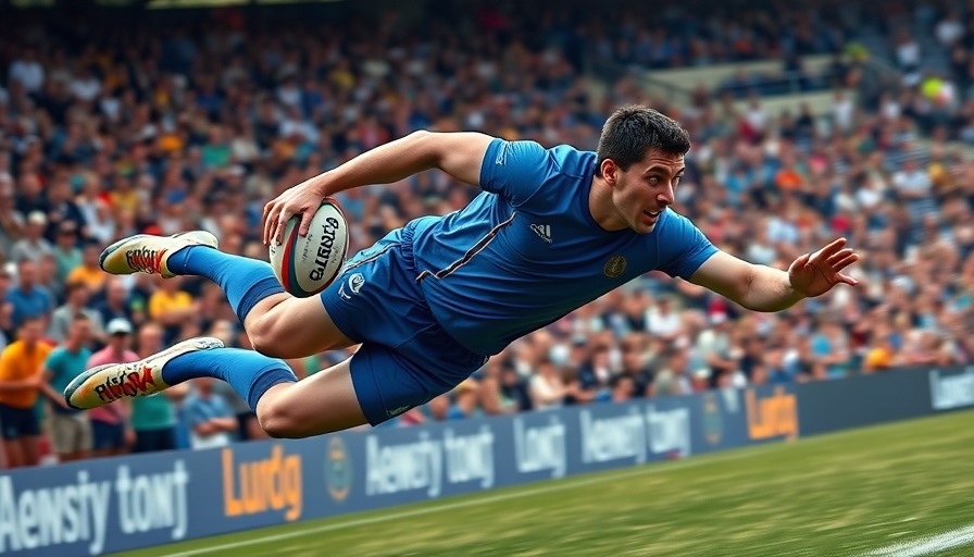 Ross Vintcent's rugby performance in Twickenham showcased.