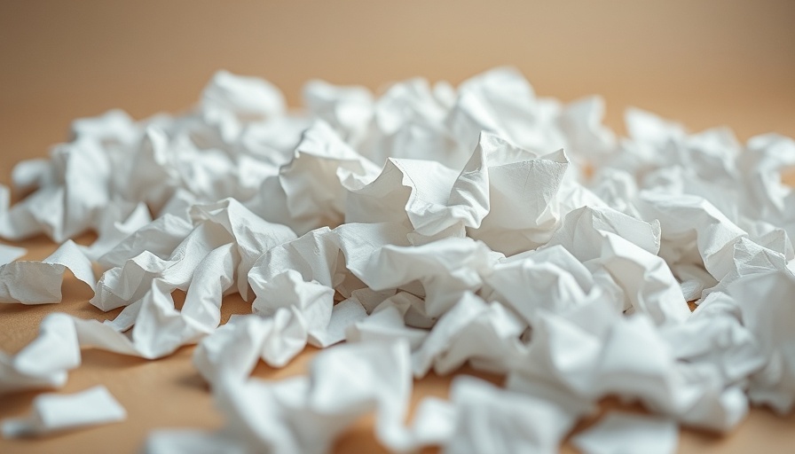 Crumpled papers symbolizing frustration and anxiety disorders.