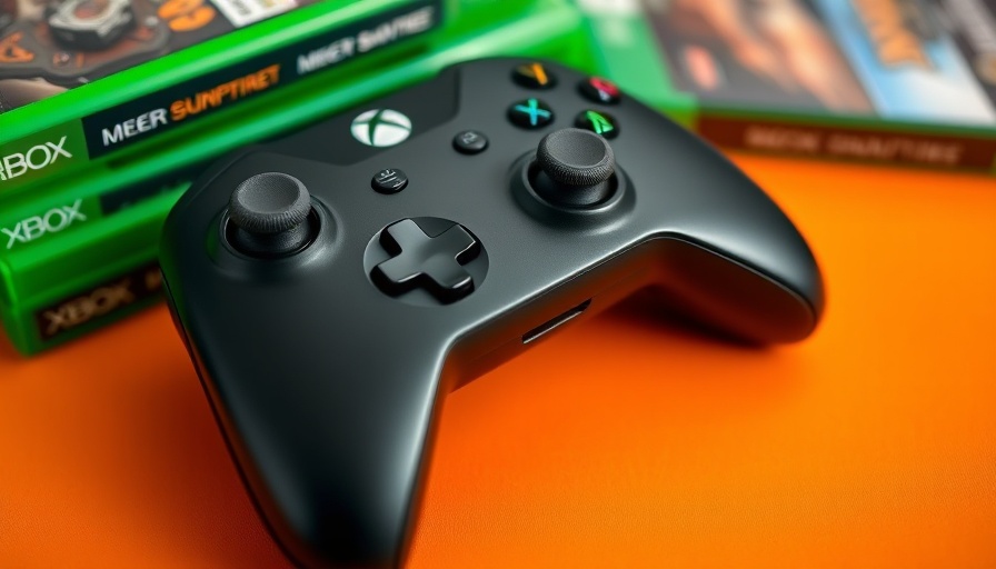 Xbox controller and green cases symbolize video gaming sedentary behavior.