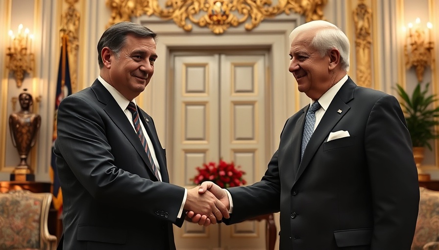 Central African Republic Russia partnership handshake in formal setting.