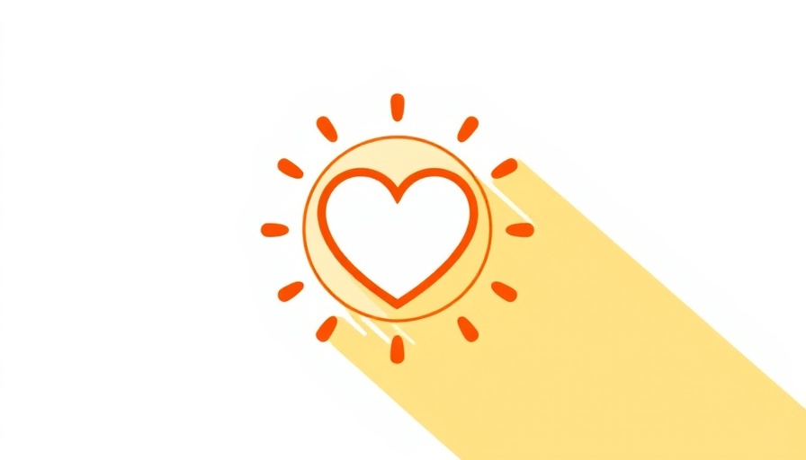 Trust in health care symbol: orange heart with concentric circles.