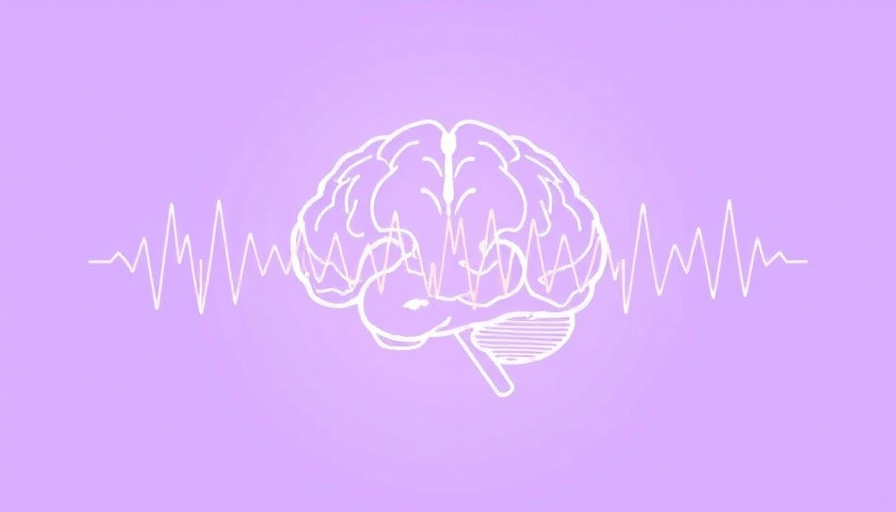 Illustrated brain with EEG waves indicating brain activity.