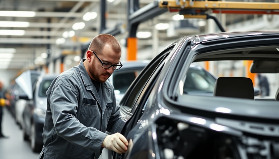 Factory workers in Algeria assembling car: French investments