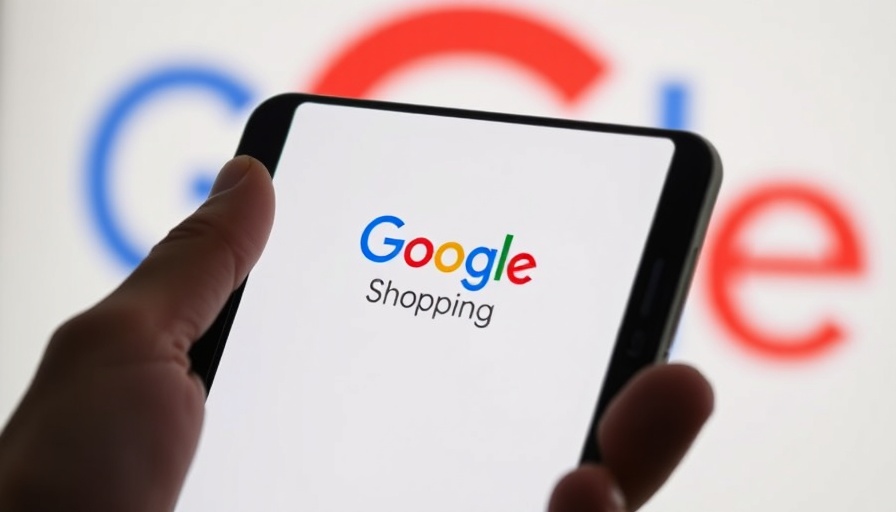 Smartphone with Google Shopping logo, related to structured data updates