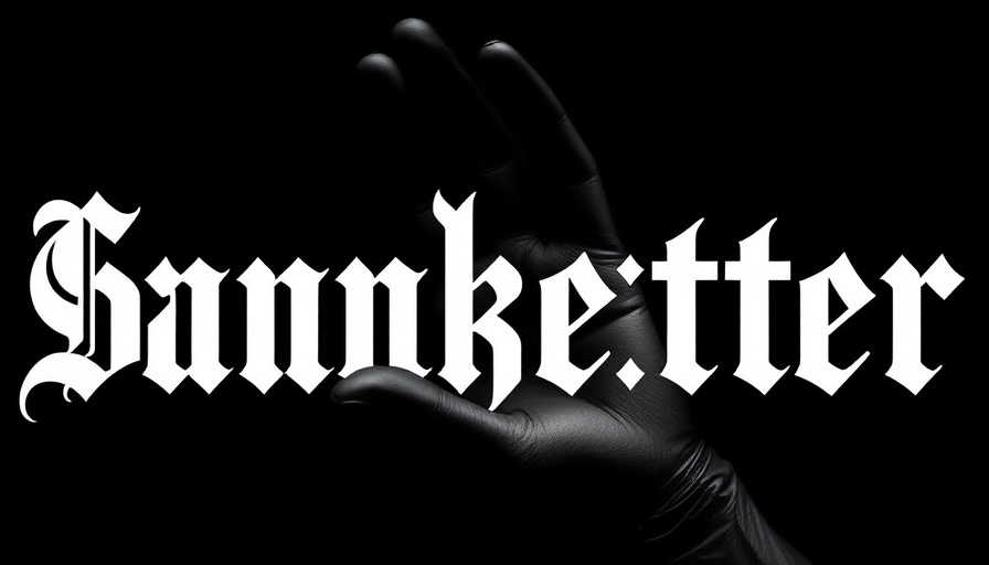 Modern Gothic design featuring Free Gothic Blackletter Fonts.