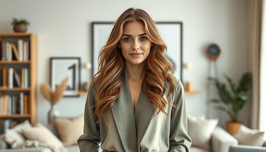 Elegant woman practicing daily habits for looking younger in serene home.