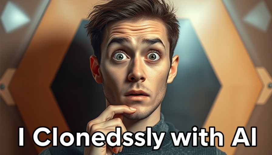Young man pondering AI in digital marketing, surprised expression.