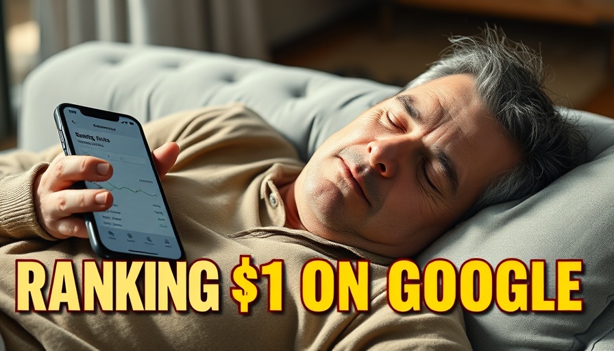 Man sleeping with phone showing revenue, YouTube SEO success.