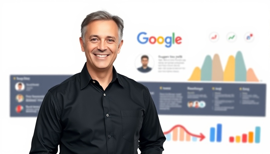 Google Business Profile Setup tutorial image with a smiling man.