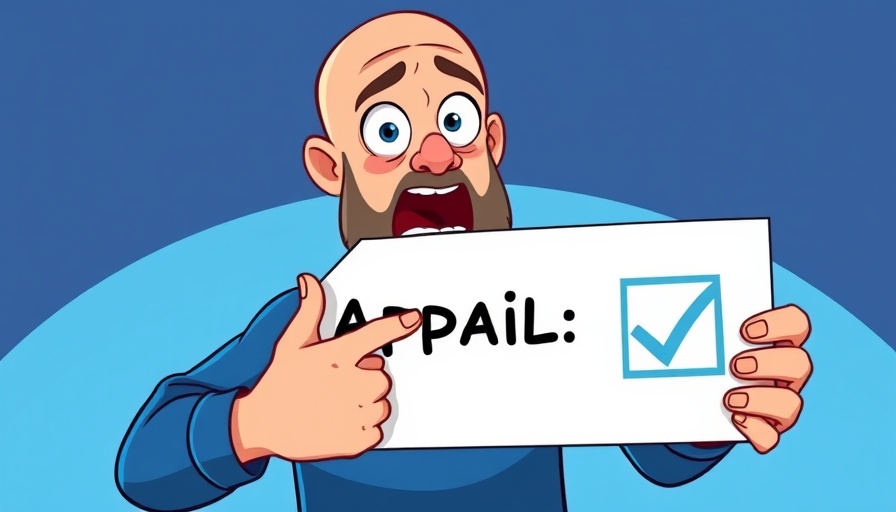 Shocked man pointing at appeal checkbox related to Google Business Suspension.