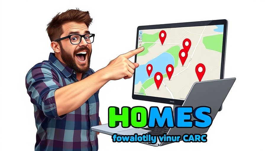 Google ranking concept with map and locations on laptop.