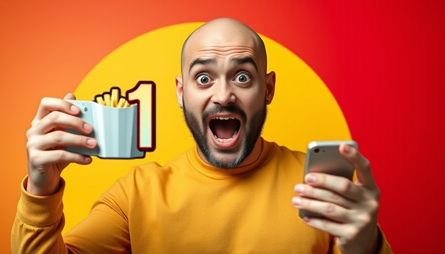 Bald man surprised by fast food ranking on Google.