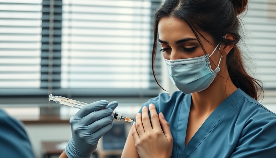 Healthcare worker gives vaccination amid measles outbreak in Texas.