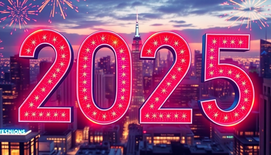 Festive 2025 celebration with fireworks, vibrant colors.
