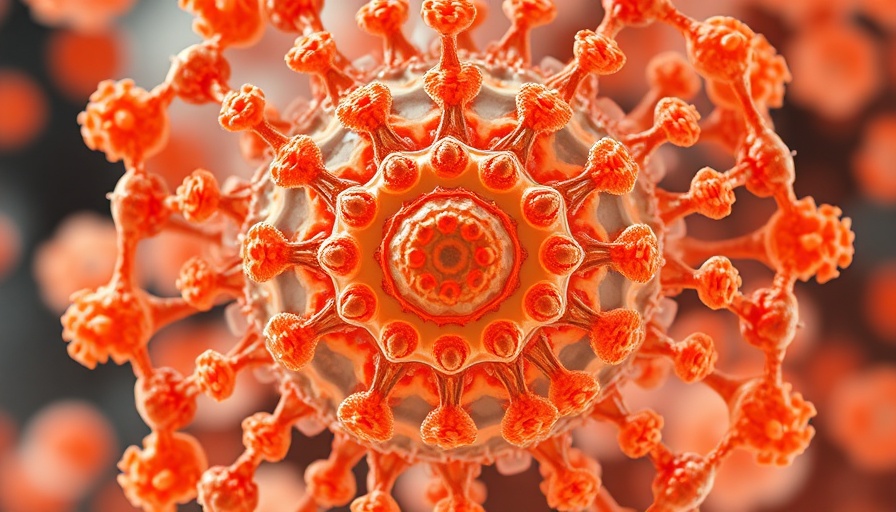 Microscopic view of bacterial structures in tuberculosis resurgence illustration.