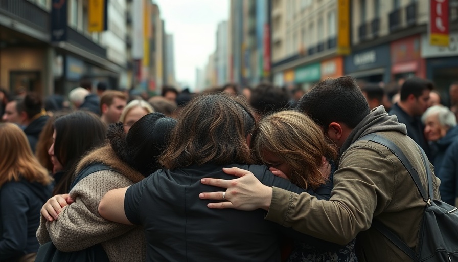 Emotional scene depicting impact of Israel-Palestine ceasefire violations.