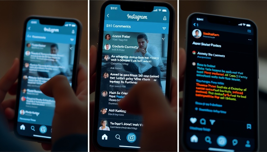 AI-generated comments on Instagram post screenshots with user interaction.