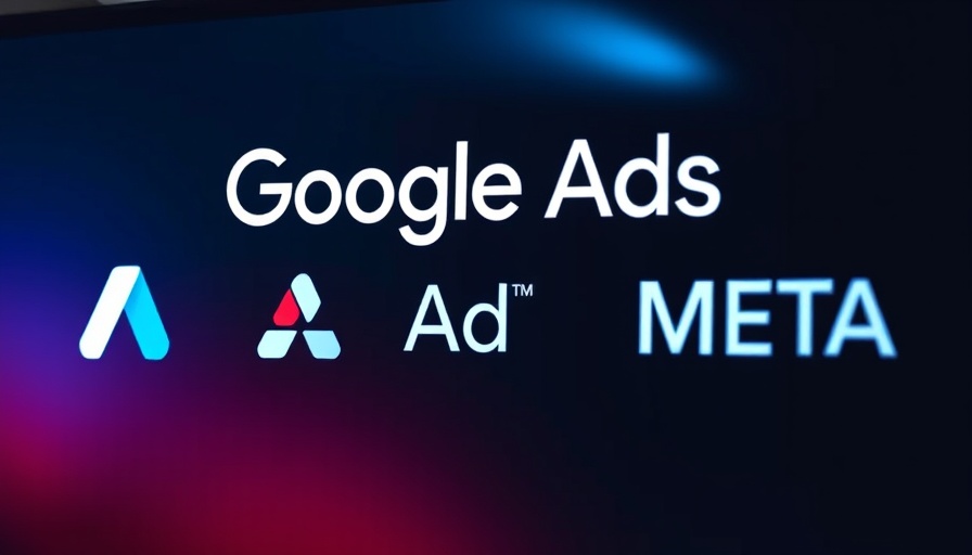 Google and Meta ad hacks digital banner with logos and dark background