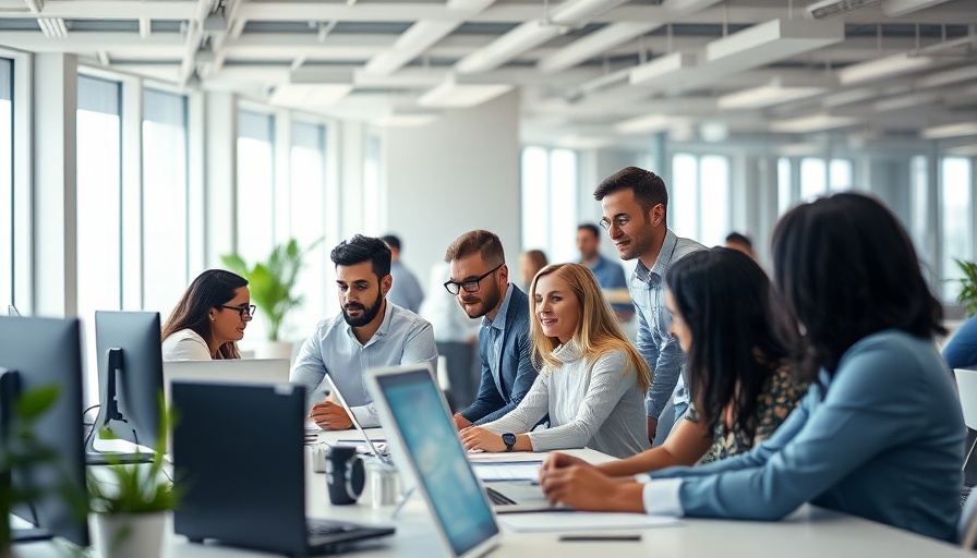 Diverse team in a modern office demonstrating outsourcing back office solutions.