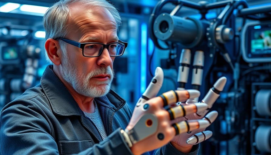 Brain-computer interface for paralysis research with robotic hand lab.