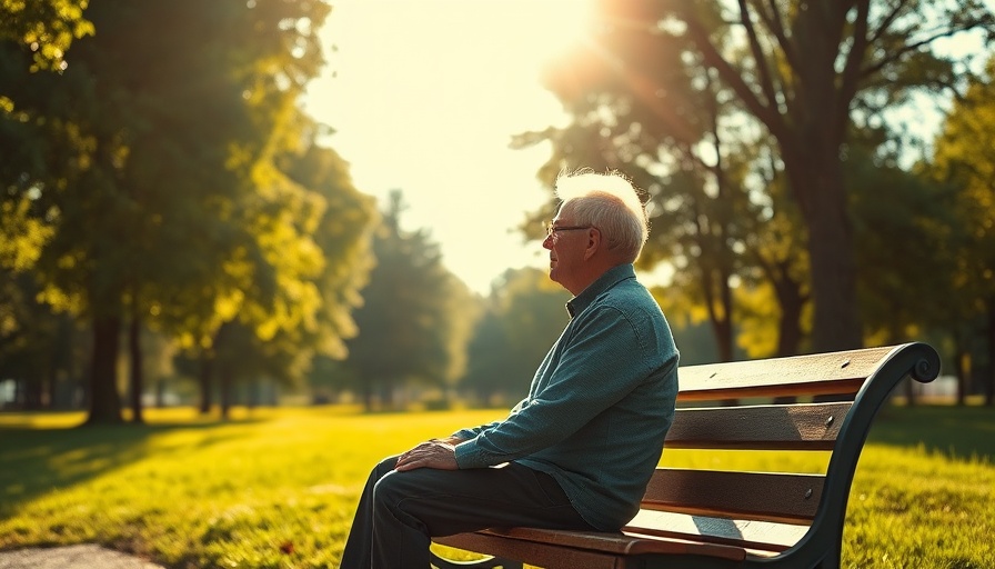 Serene person in recovery sitting on a park bench, enjoying nature.