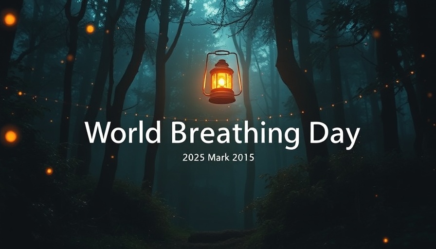World Breathing Day 2025 in a glowing enchanted forest.