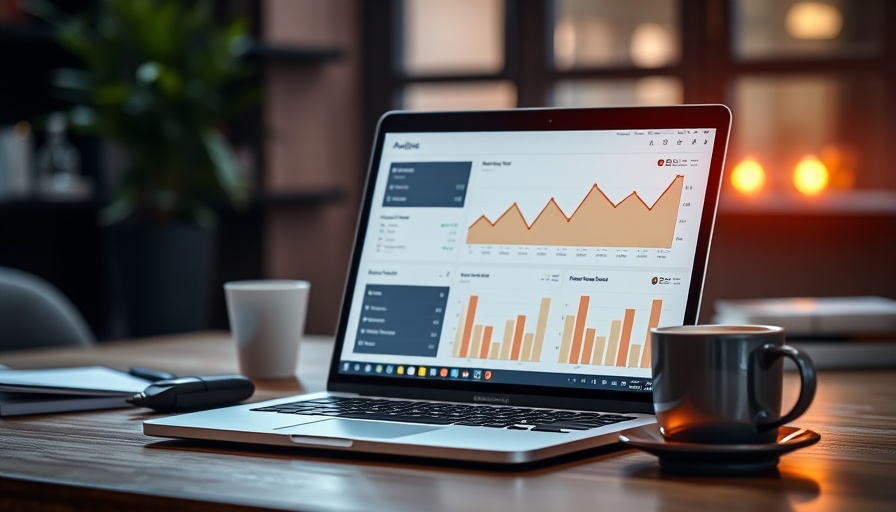 Workspace with laptop showing analytics for Local SEO visibility boost