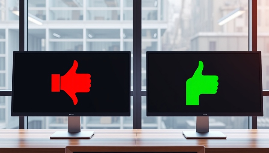 Improve Your Quality Score in Google Ads with contrasting thumbs up and down symbols.