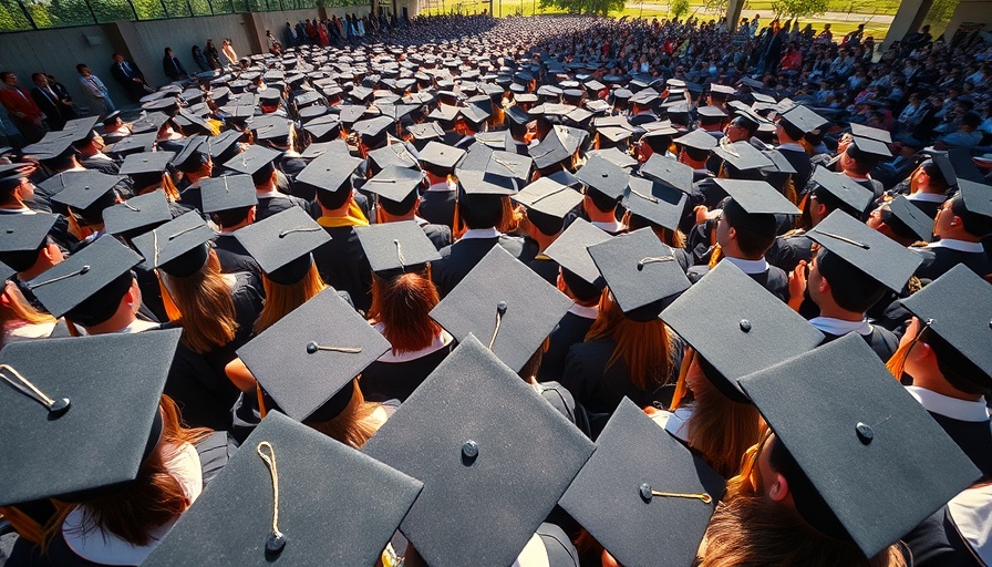 Graduates in caps celebrating, emphasizing diversity in medical schools.