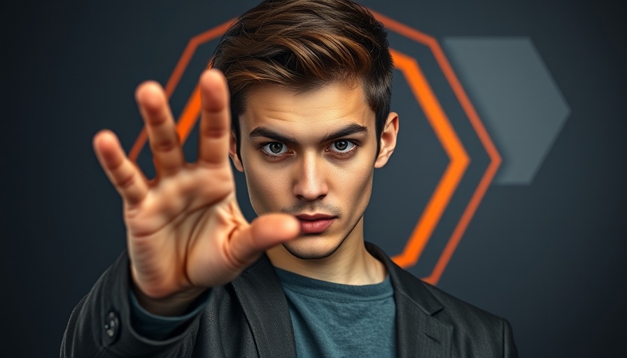 Mistral 3.1 AI Performance concept with young man.