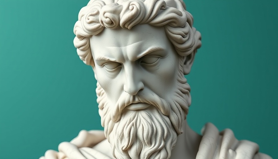 Stoic philosopher statue symbolizing reflection on anxiety disorders.