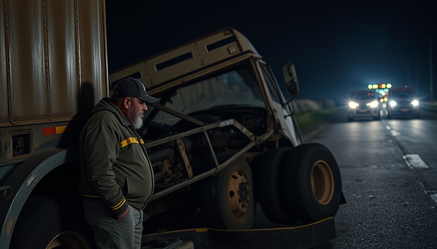 Somber inspection of wrecked truck after fatal accident in Nigeria