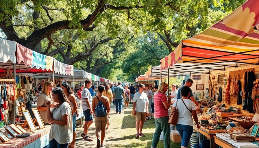 Bustling Crocworld Craft Market with visitors exploring stalls.