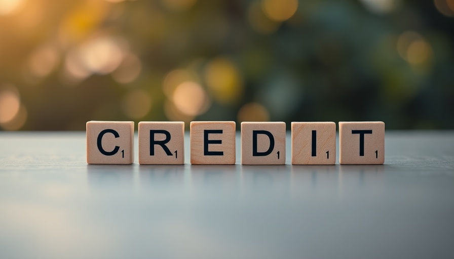 CREDIT tiles on wood table, exploring credit building time