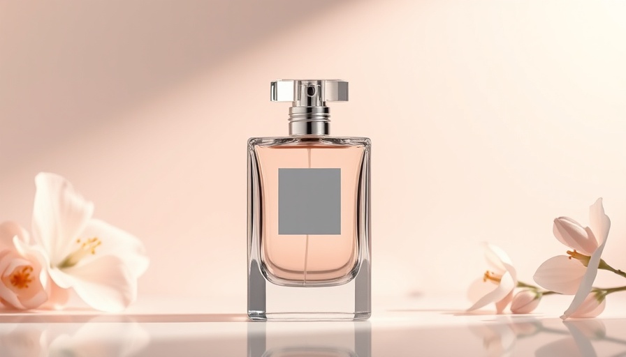 Modern perfume packaging design with elegant details.